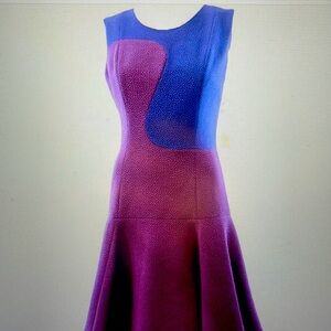 B. Michael America Dress Red collection New $295 sheath purple